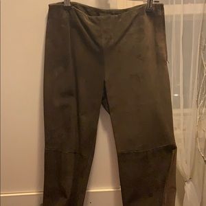 Suede Pants